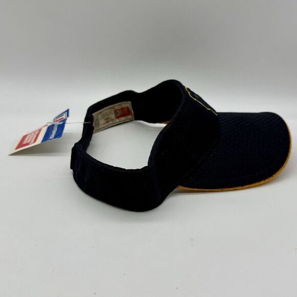 University of California Bears‎ Visor OSFA Hat Cap Vintage Navy Blue & Gold - Picture 2 of 7